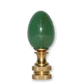 30mm Genuine Aventurine Jade Egg Finial