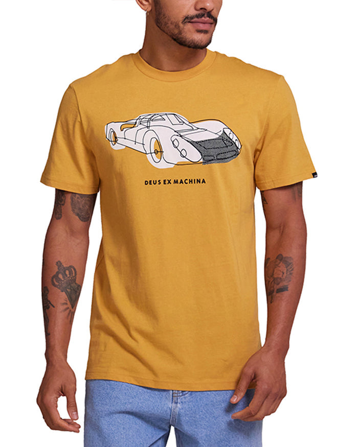 908 Tee - Honey Gold, view 1|Model