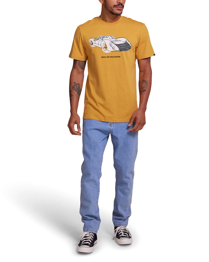 908 Tee - Honey Gold, view 3|Model