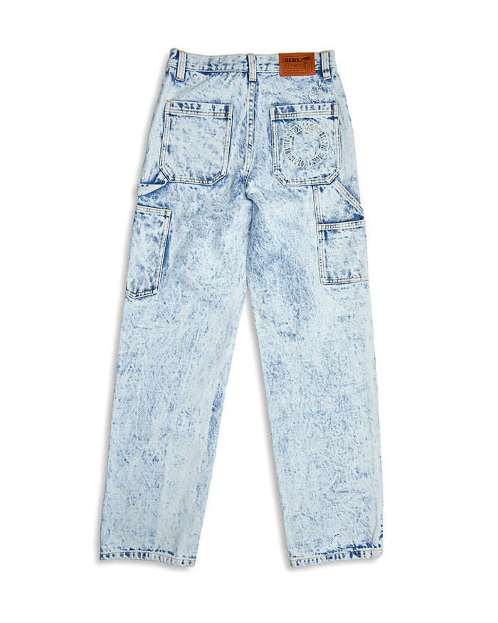 Acid Bernie Pant - Indigo Acid Stonewash, view 5|Flatlay