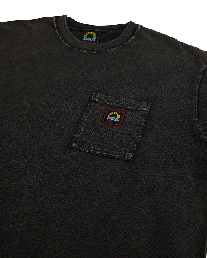 Acid Pocket Tee - Anthracite, view 7|Flatlay