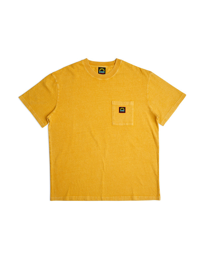 Acid Pocket Tee - Lemon Chrome, view 5|Flatlay