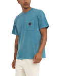 Acid Pocket Tee - Maui Blue, view 1|Model