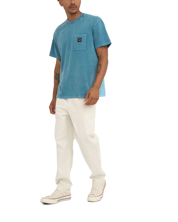 Acid Pocket Tee - Maui Blue, view 4|Model