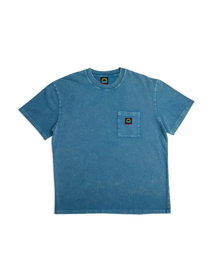 Acid Pocket Tee - Maui Blue, view 5|Flatlay
