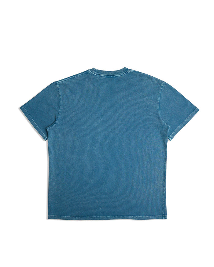 Acid Pocket Tee - Maui Blue, view 6|Flatlay