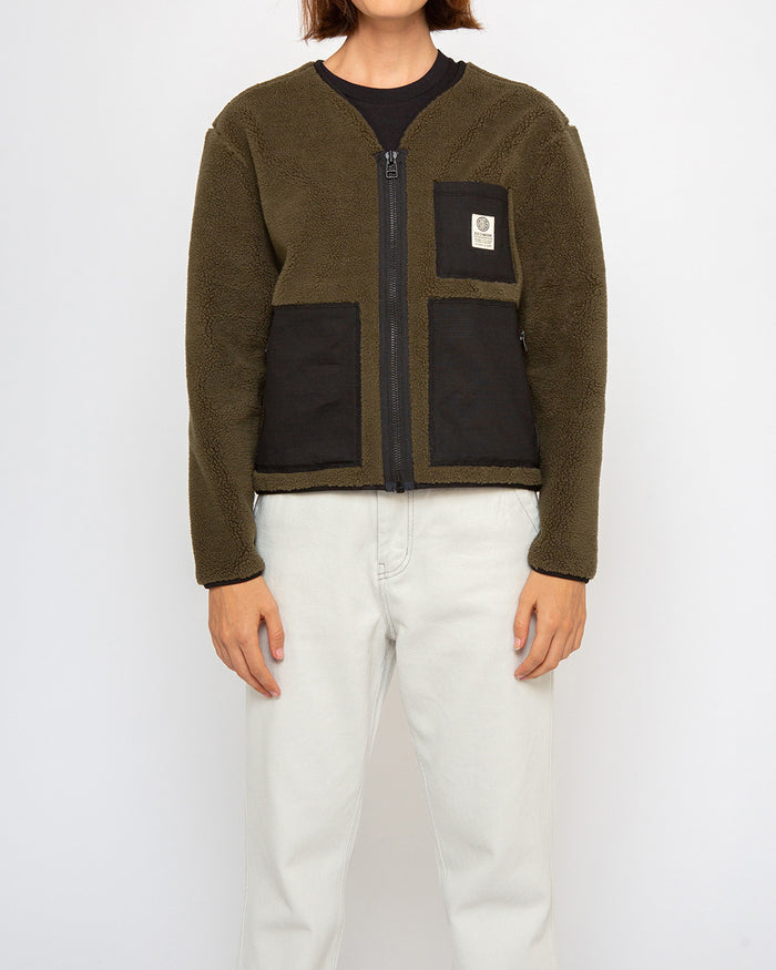 Ada Fleece Jacket - Clover, view 1|Model