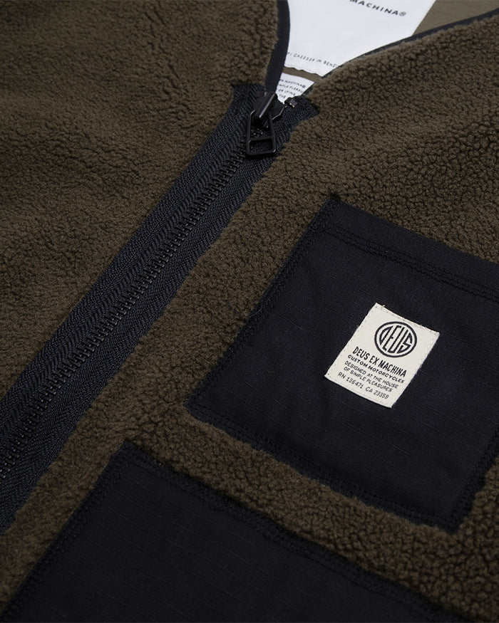 Ada Fleece Jacket - Clover, view 5|Flatlay