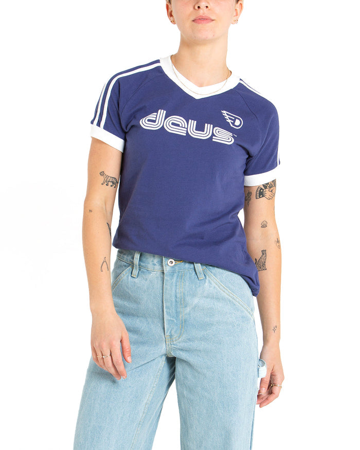 Age Tee - Estate Blue, view 1|Model