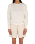 Aggie Hemp Crew Oversized Fit) - Natural, view 1|Model