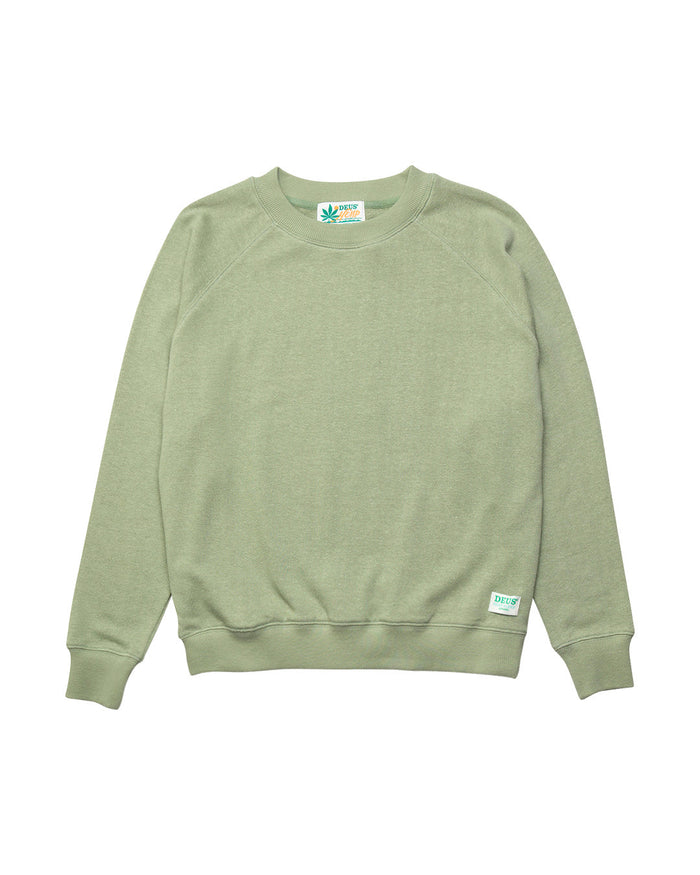 Aggie Hemp Crew (Oversized Fit) - Reseda, view 4|Flatlay