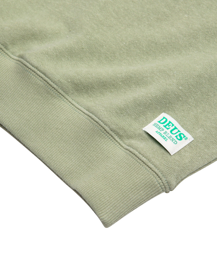 Aggie Hemp Crew (Oversized Fit) - Reseda, view 7|Flatlay