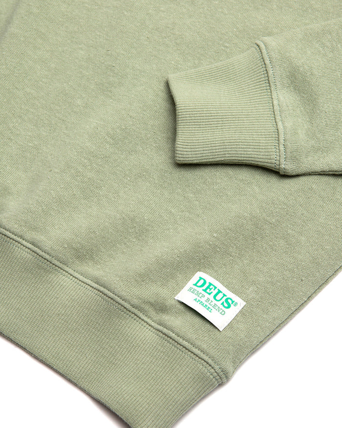 Aggie Hemp Crew (Oversized Fit) - Reseda, view 8|Flatlay