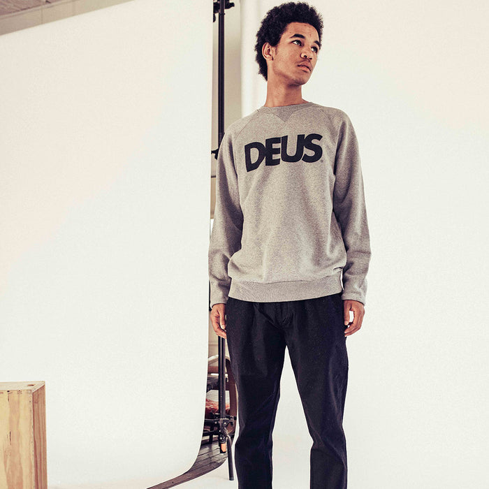 All Caps Crew Sweater - Grey, view 2