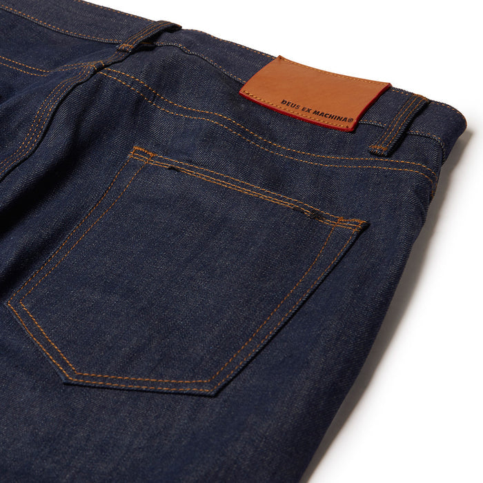 Alma Tapered - Petrol Raw Indigo, view 4