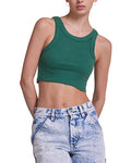 Alyssa Tank - Work Green, view 1|Model
