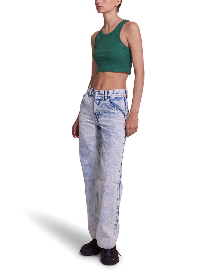 Alyssa Tank - Work Green, view 3|Model
