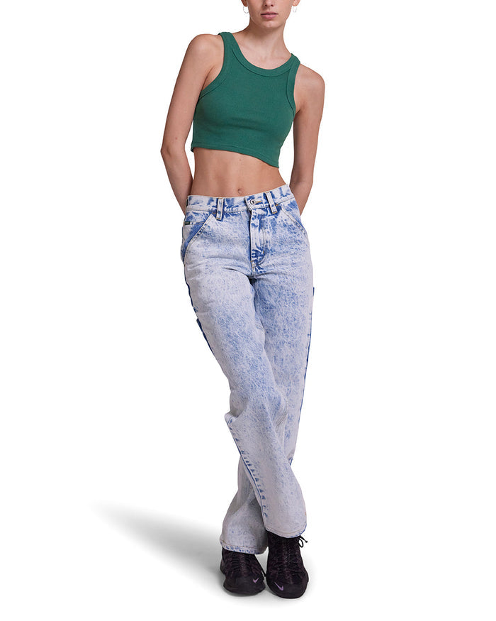 Alyssa Tank - Work Green, view 4|Model