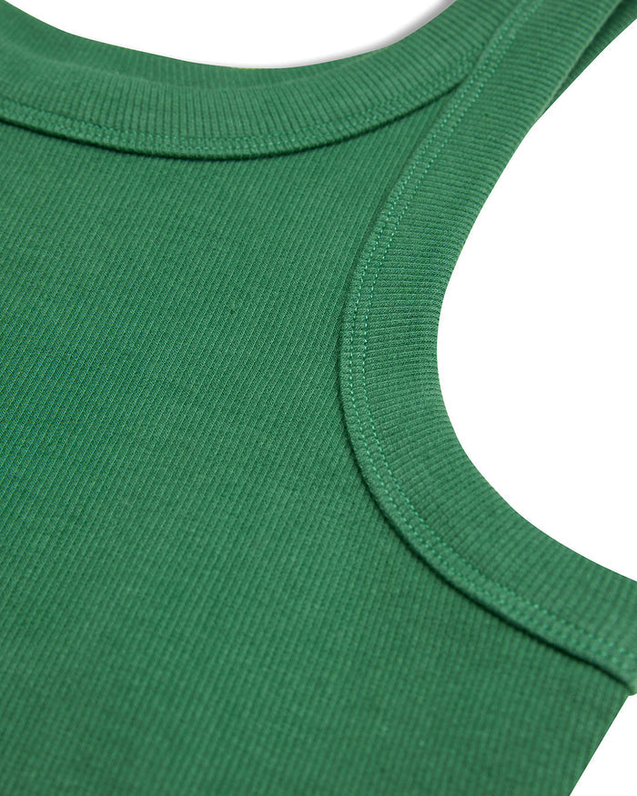 Alyssa Tank - Work Green, view 7|Flatlay