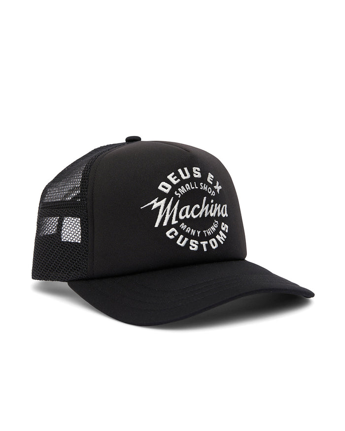 Amped Circle Trucker - Black, view 1|Flatlay