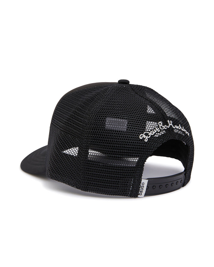 Amped Circle Trucker - Black, view 2|Flatlay