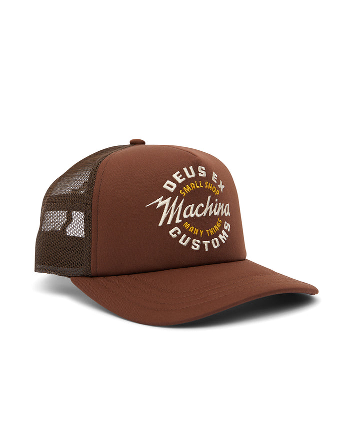 Amped Circle Trucker - Chocolate, view 1|Flatlay