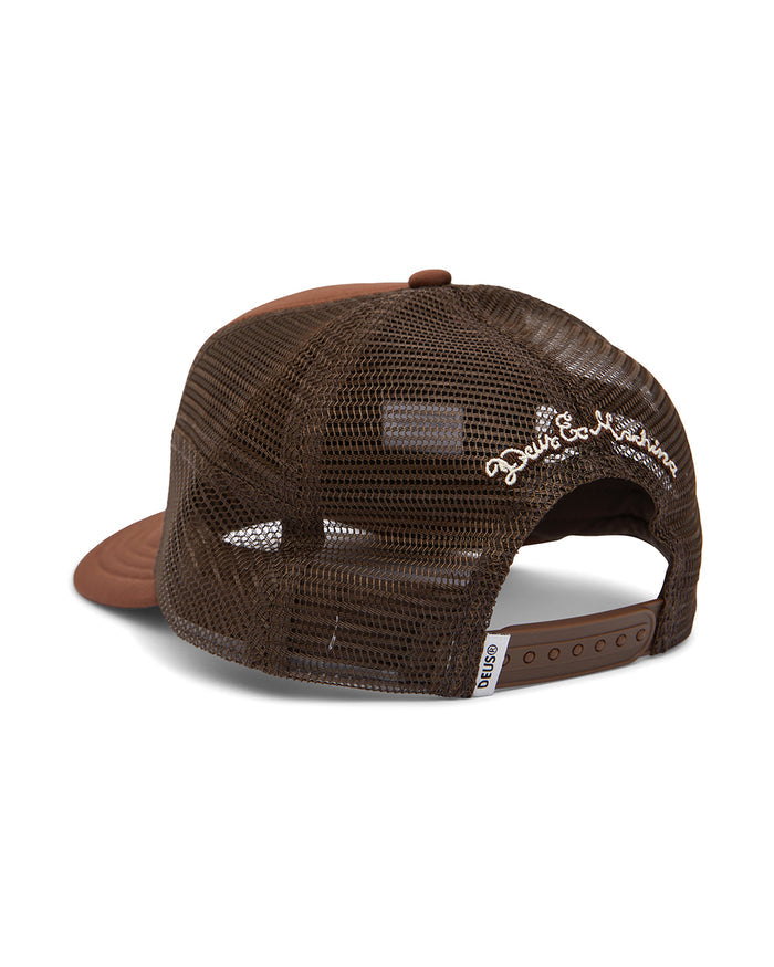 Amped Circle Trucker - Chocolate, view 2|Flatlay