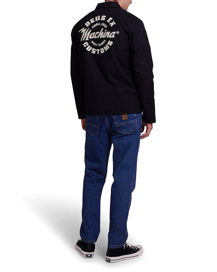 Amped Coach Jacket - Black, view 2|Model
