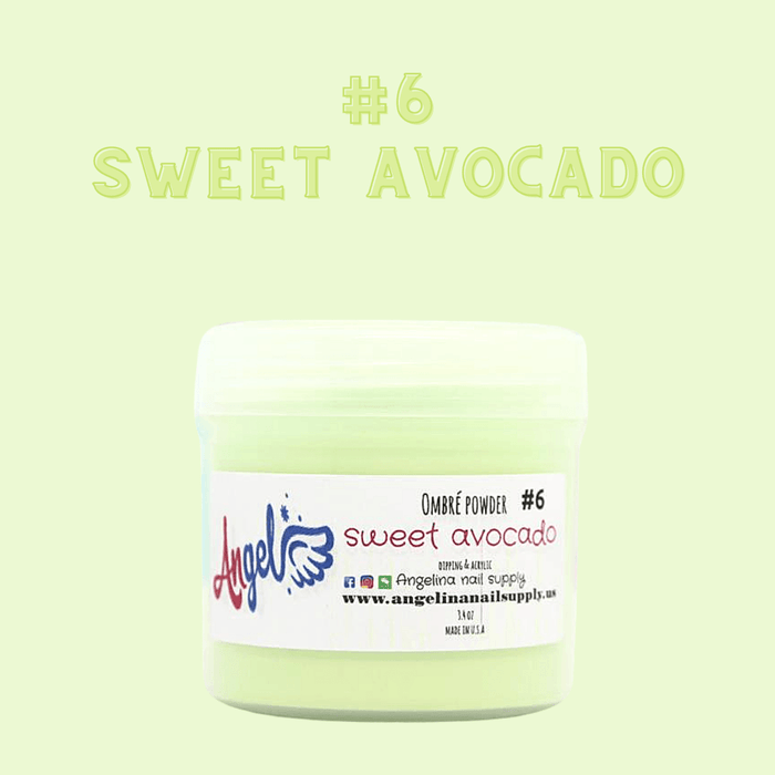 Angel Ombre Powder 06 Sweet Avocado - Angelina Nail Supply NYC