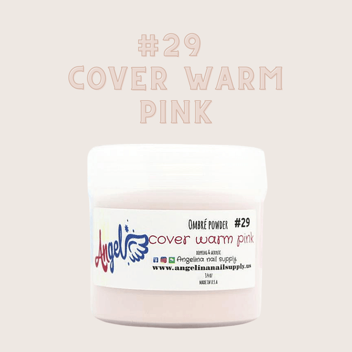 Angel Ombre Powder 29 Cover Warm Pink - Angelina Nail Supply NYC