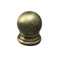 Antique Brass Ball Finial - ¾" h