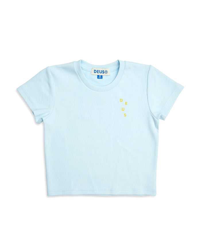 Aquatic Baby Tee - Delicate Blue, view 4|Flatlay