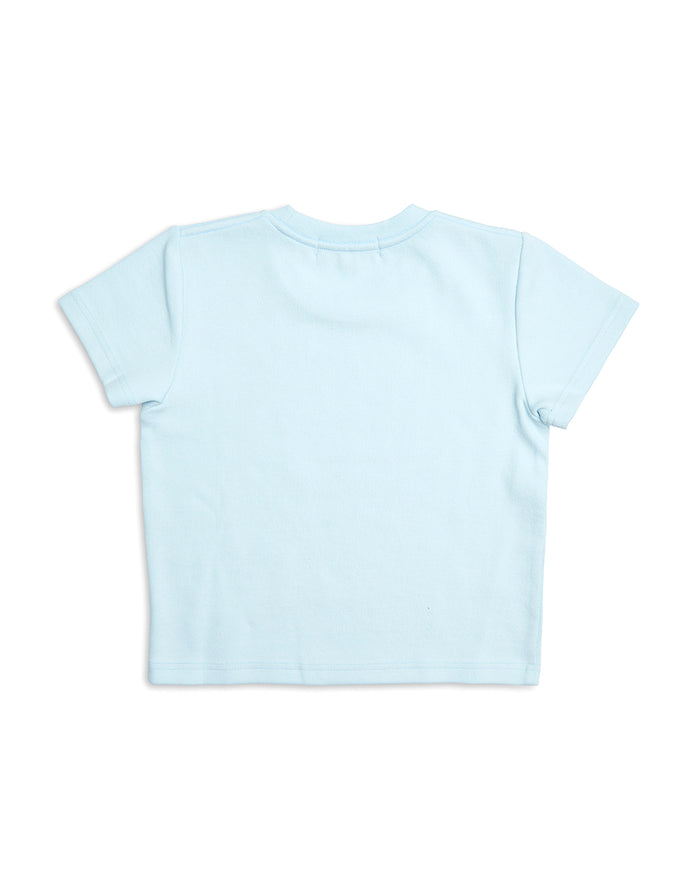 Aquatic Baby Tee - Delicate Blue, view 5|Flatlay