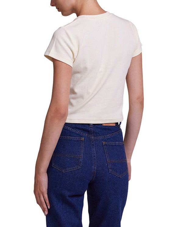 Aquatic Baby Tee - Whiter Sand, view 2|Model
