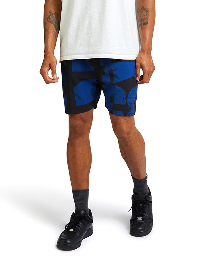 Arithmetic Boardshort - Blue, view 1|Model