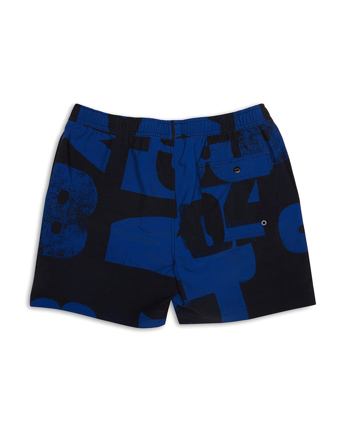 Arithmetic Boardshort - Blue, view 4|Flatlay