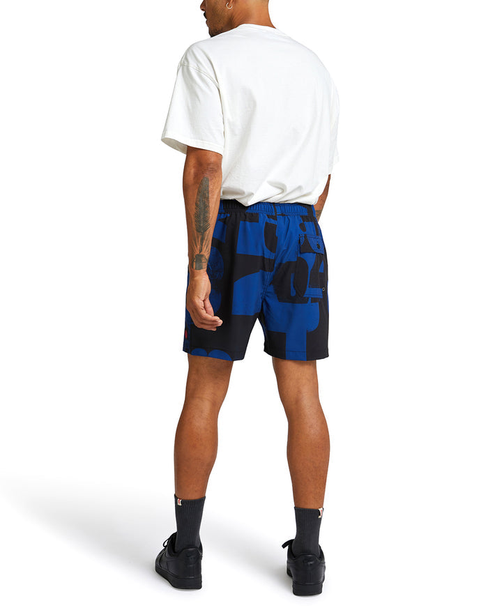 Arithmetic Boardshort (Mesh) - Blue, view 2|Model