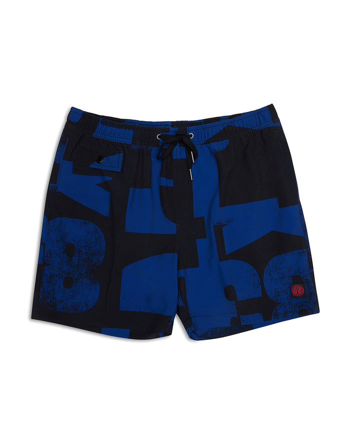 Arithmetic Boardshort (Mesh) - Blue, view 3|Flatlay