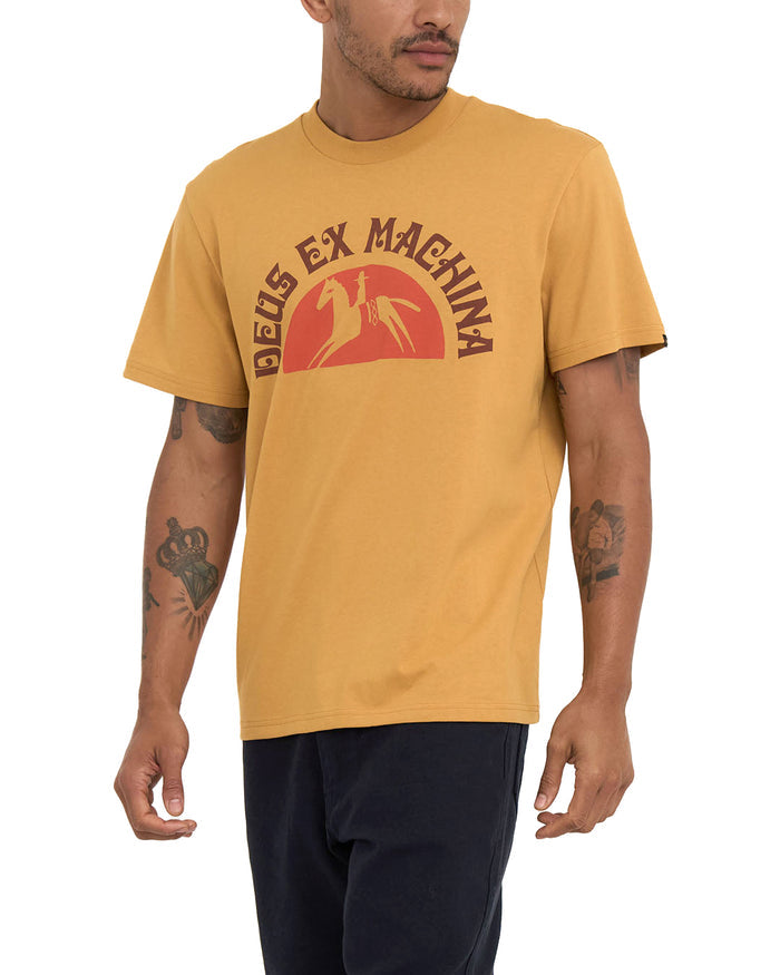 Bareback Tee - Honey Gold, view 1|Model