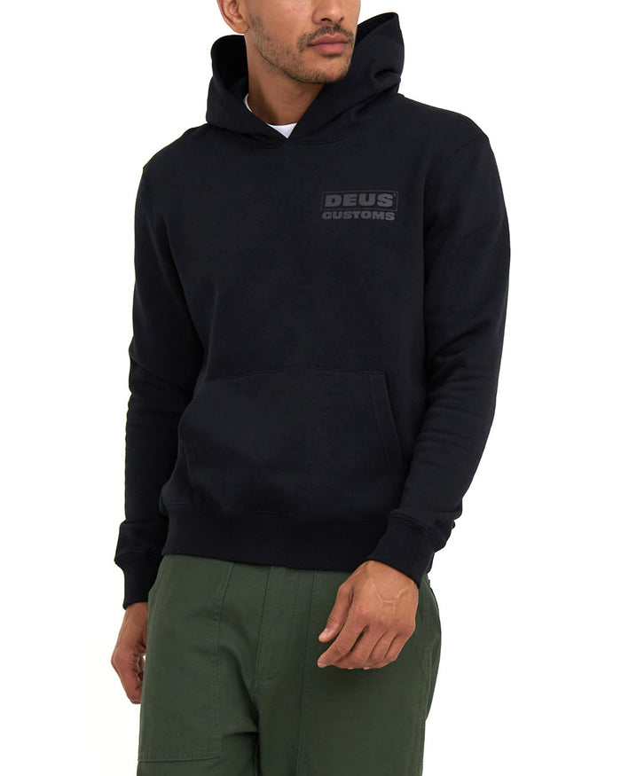 Barrett Hoodie - Black, view 1|Model