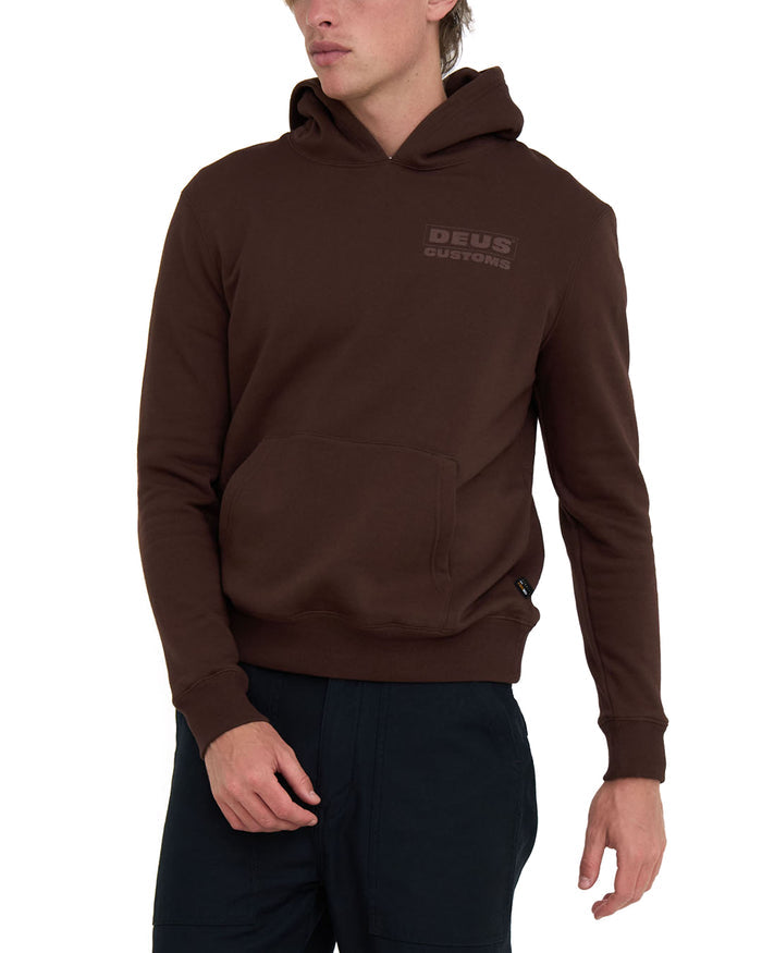 Barrett Hoodie - Potting Soil, view 1|Model