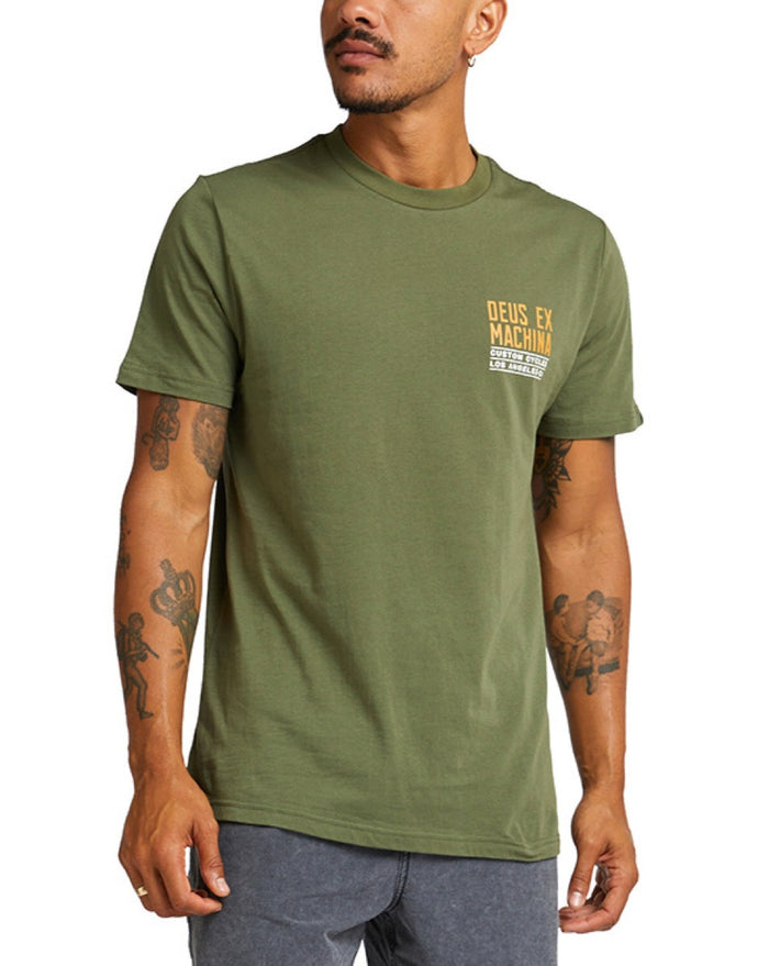 Beam Tee - Loden Green, view 1|Model