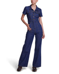 Beatnik Overall - Vintage Blue Denim, view 1|Model