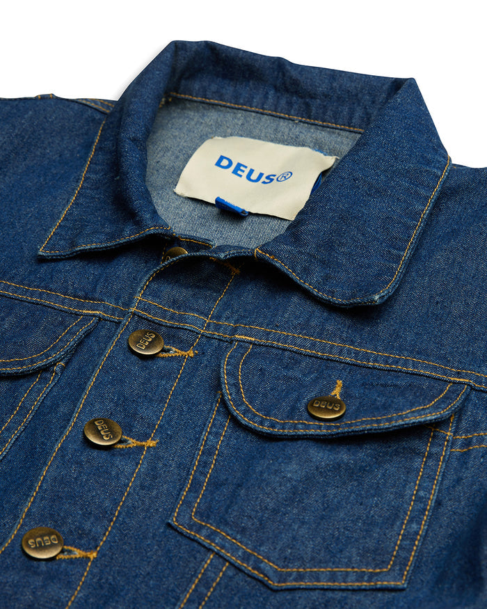 Beatnik Overall - Vintage Blue Denim, view 6|Flatlay