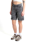 Bella Short - Black Acid Stonewash, view 1|Model