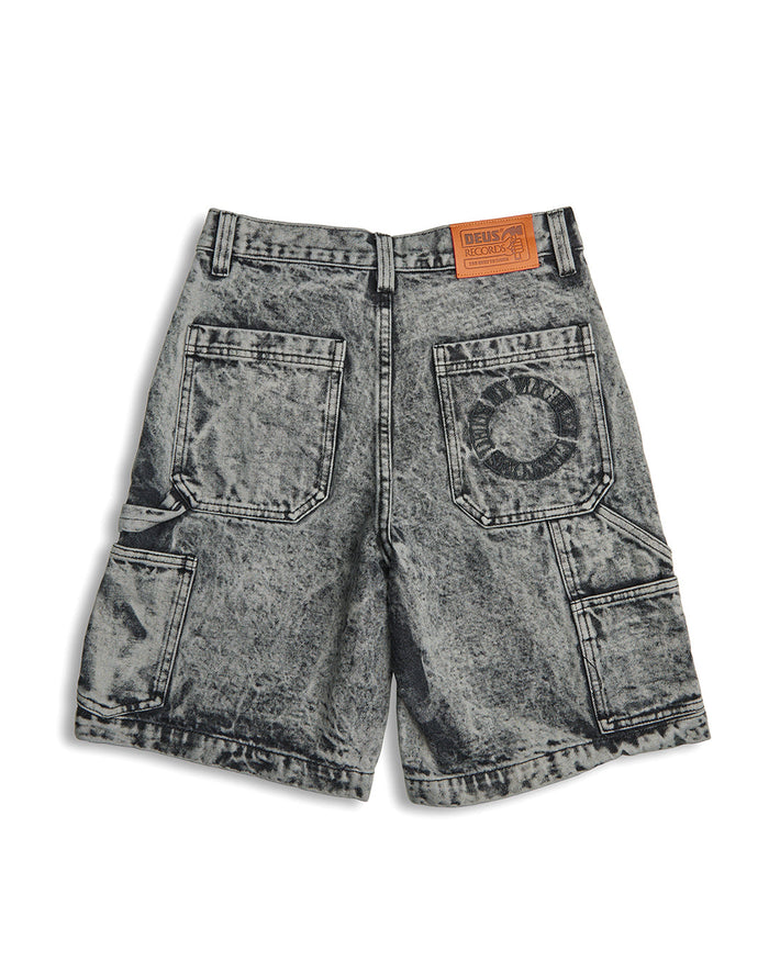 Bella Short - Black Acid Stonewash, view 6|Flatlay