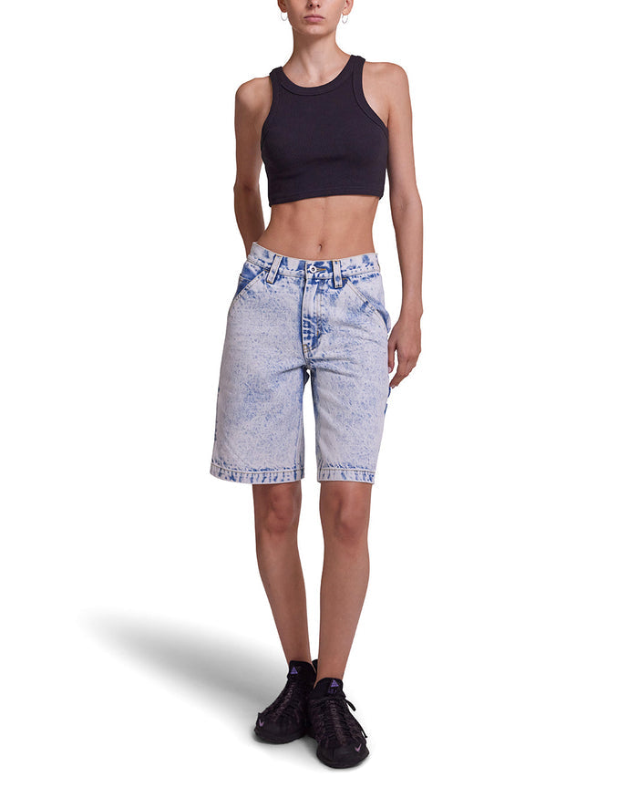 Bella Short - Indigo Acid Stonewash, view 4|Model