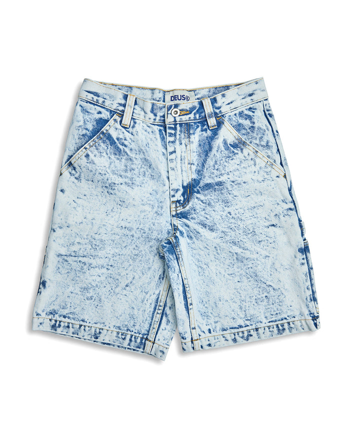 Bella Short - Indigo Acid Stonewash, view 5|Flatlay