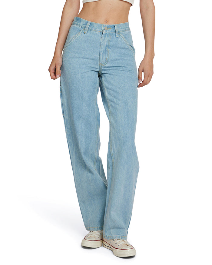 Bernie Pant - Light Wash Indigo, view 1|Model