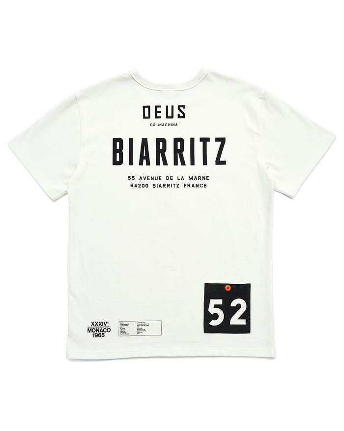 Biarritz Address Tee - Vintage White, view 6|Flatlay